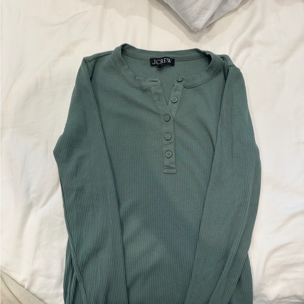 J. Crew Women's Sage Long Sleeve Henley